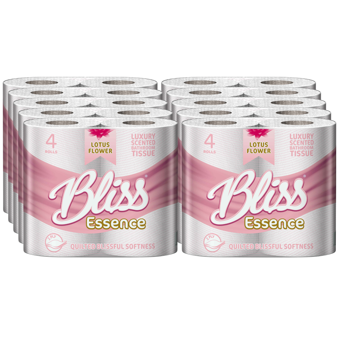 Luxury Scented Bliss Bath Tissue Paper 40 Rolls 2Ply Lotus Flower Luxury Scented Bliss Bath Tissue Paper 40 Rolls 2Ply Lotus Flower